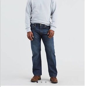 Blue Men’s Loose Straight Leg Levi Jeans